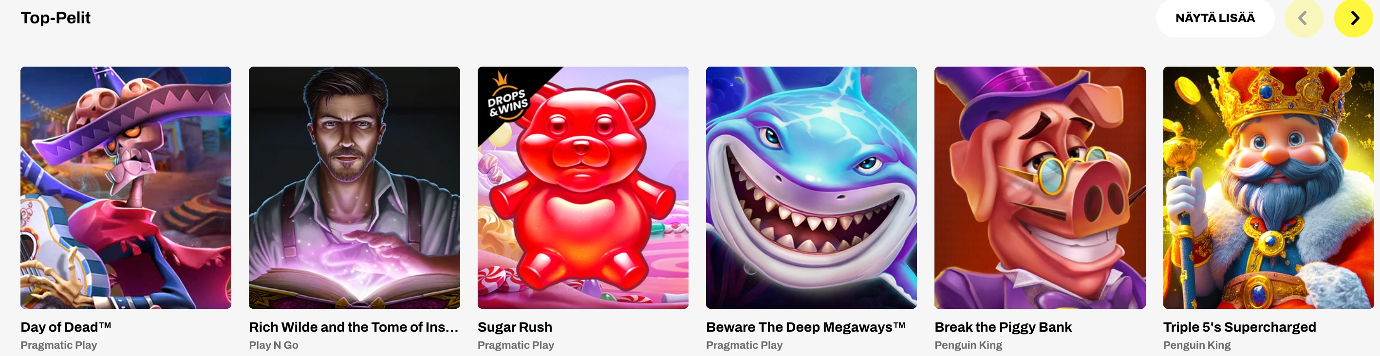 Fire Spin game selection